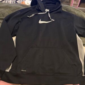 Nike Black and White Men's Hoodie